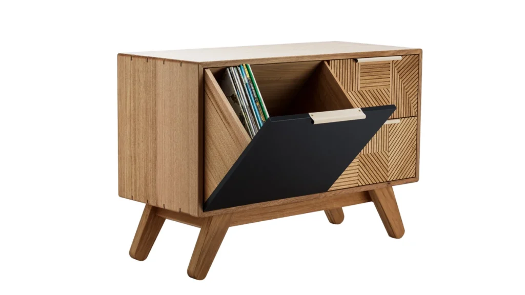 Kithe-Tasmanian-oak-Hendrix-record-player-turntable-sideboard-cabinet-audio-listening-station-5