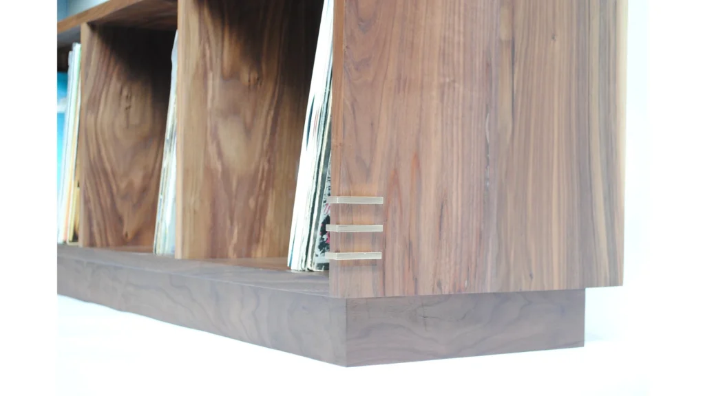 Kithe-walnut-timber-Lola-vinyl-record-lowline-storage-cubes-brass-detail-furniture-2